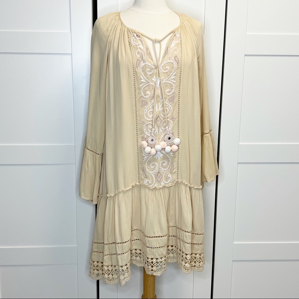 Lilly Pulitzer Percilla Tunic Dress Sand Bar Large